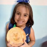 Maternal 2 - The kids made their own paper plate Jack-O'-Lanterns!