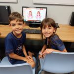 1º ano A - Aula no laboratório de informática