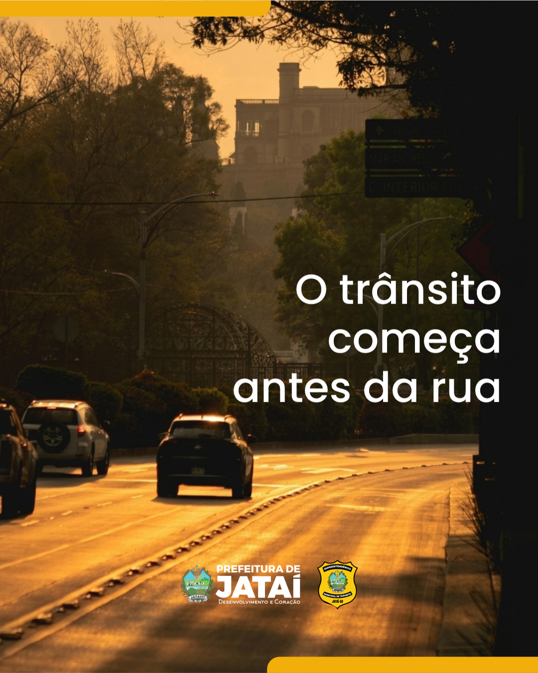 Prefeitura de Jataí abre campanha Maio Amarelo com ciclo de palestras sobre segurança no trânsito