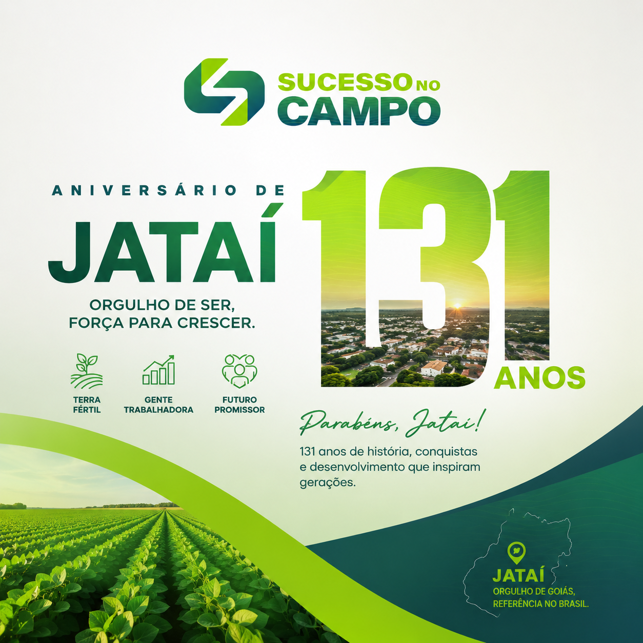 Jataí celebrou 131 anos com grande desfile estudantil, cívico e militar neste domingo(31).