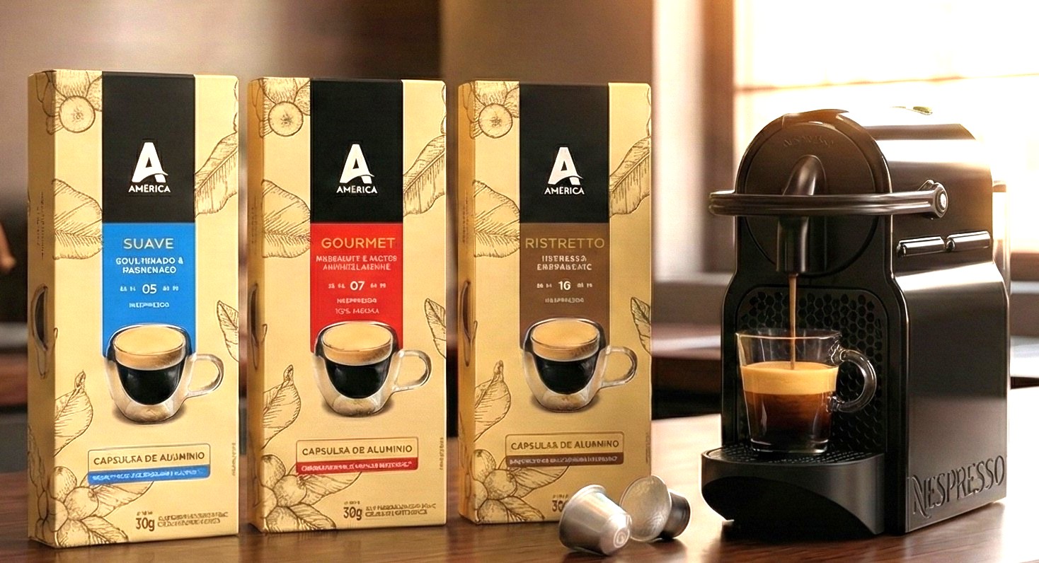 Intercoffee aposta em cápsulas de alumínio e renova linha Café América para atender consumidor que busca qualidade, conveniência e sustentabilidade