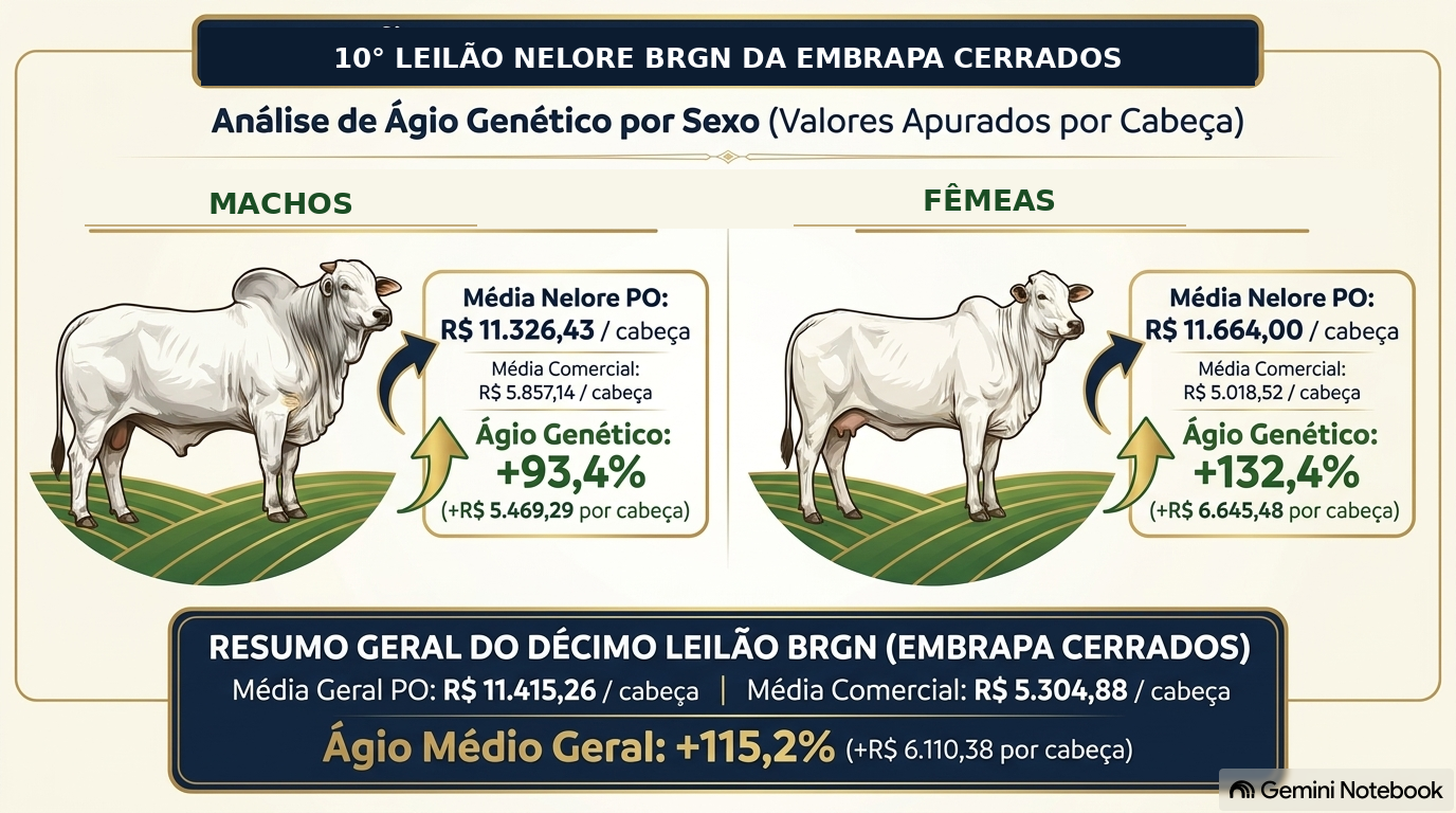 Genética zebuína da Embrapa Cerrados é valorizada pelo mercado